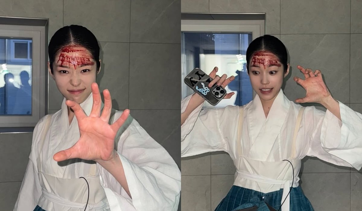 노윤서가 '동궁' 촬영 현장 사진을 공개했다. / 사진=노윤서 SNS