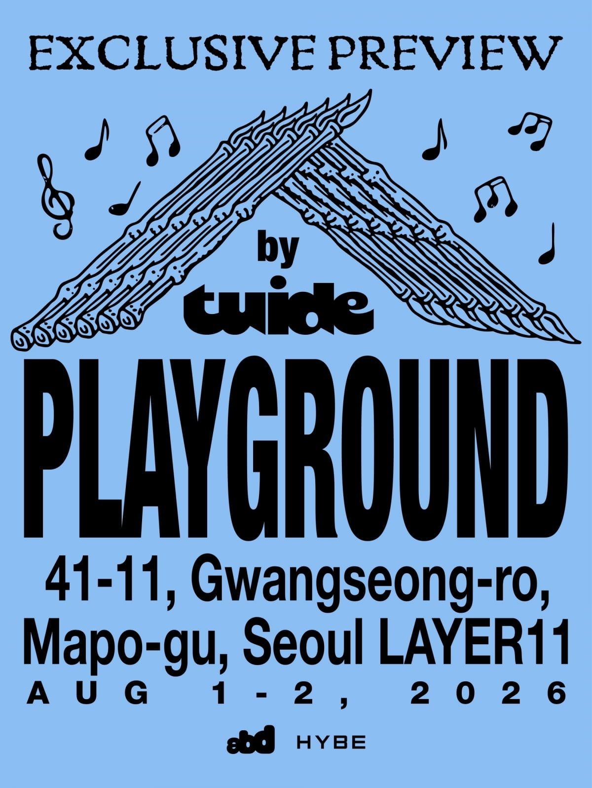 TUIDE EXCLUSIVE PREVIEW [PLAYGROUND] Poster / ABD (HYBE)