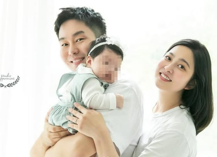 배우 박세영, 곽정욱 부부와 딸./SNS
