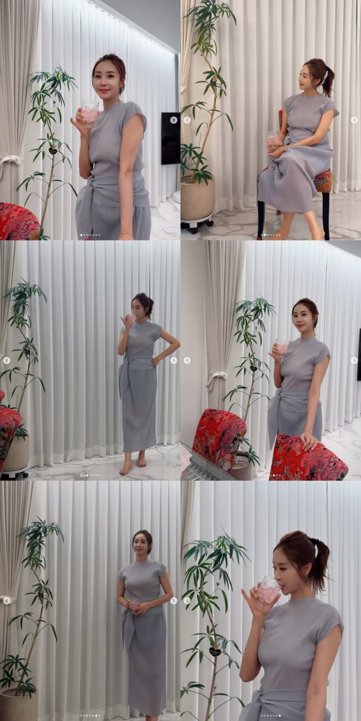 한다감이 임신 중 근황을 전했다. / 사진=한다감 SNS