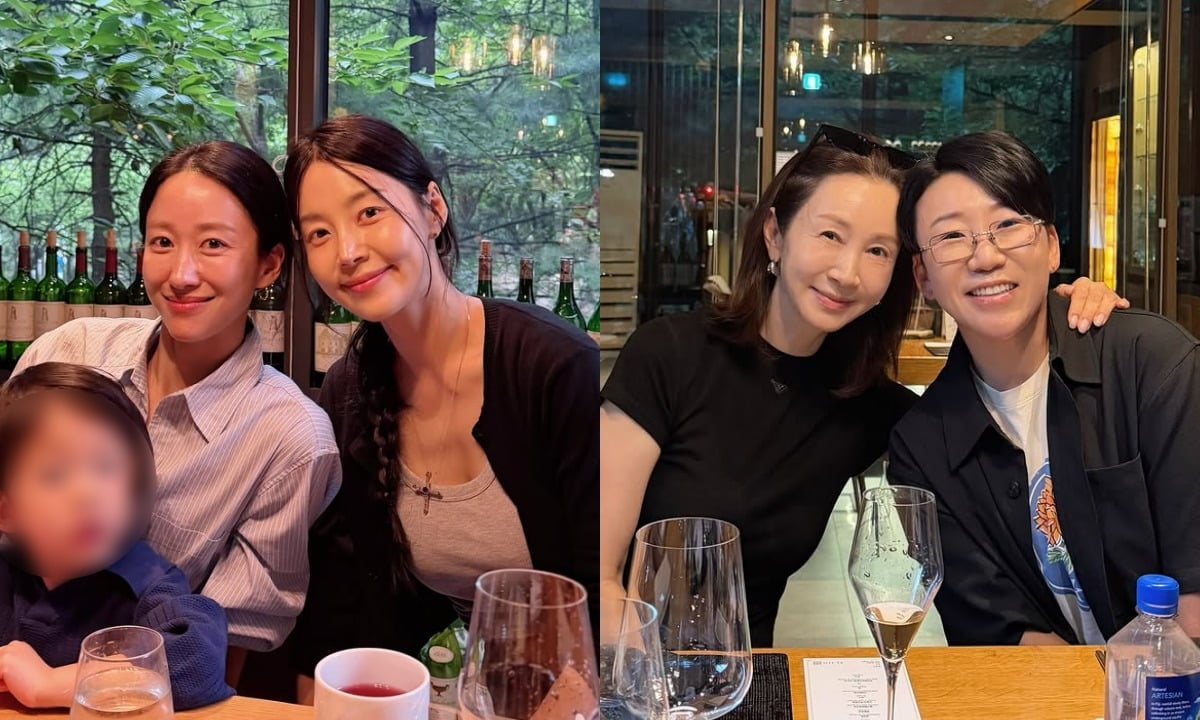 한지혜가 전혜빈, 전인화와 함께 하는 일상을 공개했다. / 사진=한지혜 SNS