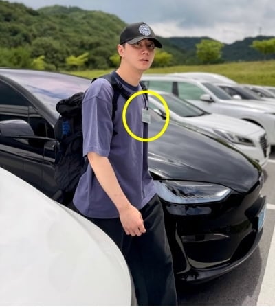 이준영, 왼쪽 가슴에 선명한 '입소장병'…전날까지 父 위해 된장찌개 끓였다