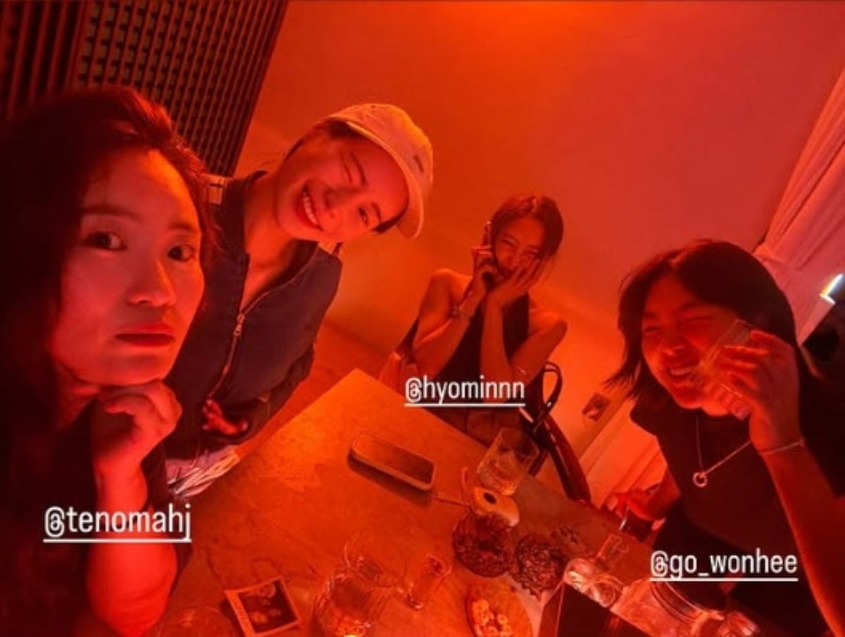 배우 임지연이 가수 조현아, 효민, 배우 고원희와 만났다. / 사진=임지연 SNS
