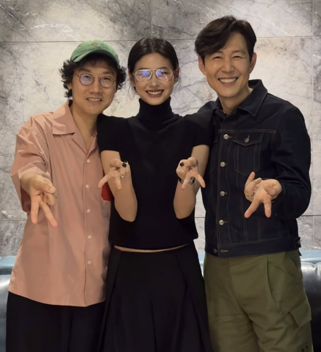 황동혁, 정호연, 이정재 / 사진 = 이정재 SNS