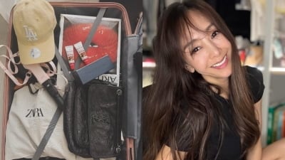'성매매 벌금형' 지나, 한국 들어오나…캐리어 짐 한가득 "곧 만나"