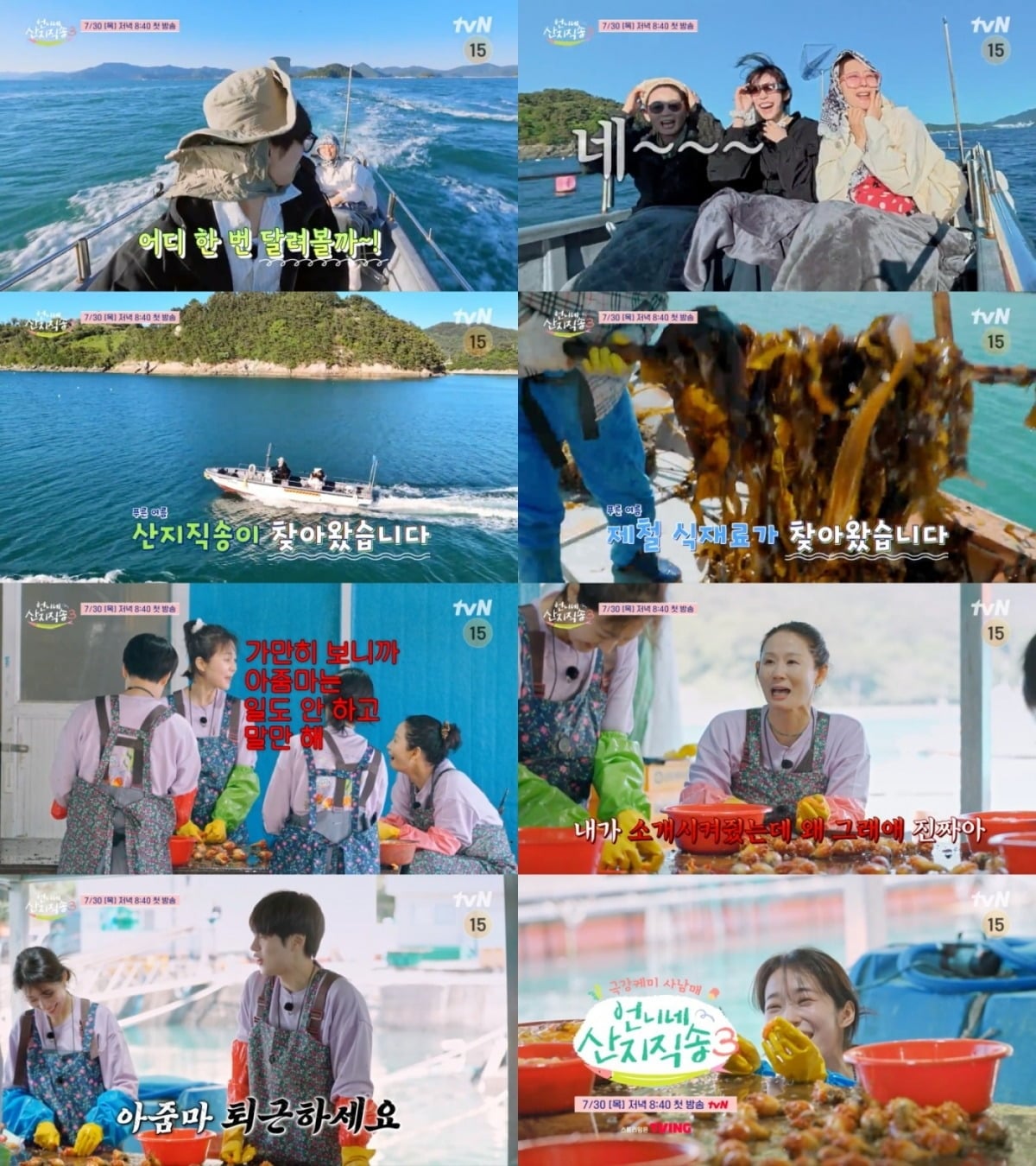 '언니네 산지직송 시즌3'가 새 멤버들과 함께 한층 달라진 '사 남매' 케미를 예고했다.사진=tvN 방송 화면 캡처