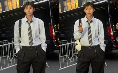 "이 비율 실화냐"…'182cm' 임영웅, 뉴욕도 홀린 '모델급 기럭지'