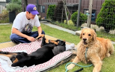 배정남, 10개월 만에 또 비보…"고맙다" 벨 곁으로 떠난 반려견 대원이
