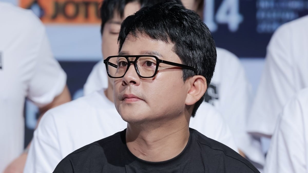 코미디언 김준호가 제14회 '부산국제코미디페스티벌' 기자회견에 참석한 모습이다. / 사진 제공='부산국제코미디페스티벌' 