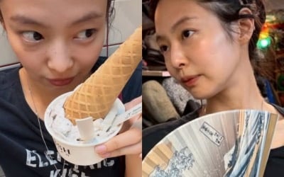 "휴일 방해 마"…제니, 글로벌 톱스타인데 '인간미 폭발' 민낯으로 런던 쿨 활보