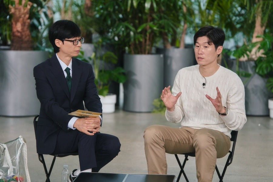 박지성이 차기 축구협회장 후보설에 소신 발언을 한다./사진제공=tvN