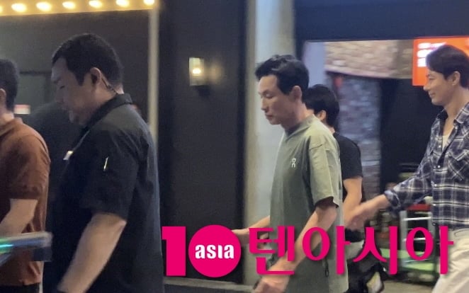 황정민이 무대인사에 참석했다./텐아시아 DB