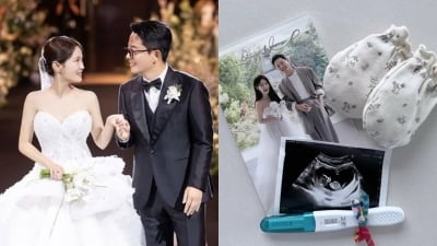 [속보] "꿈꾸던 셋 됐다" 김지민♥김준호, 시험관 성공…태명은 '두릅이'