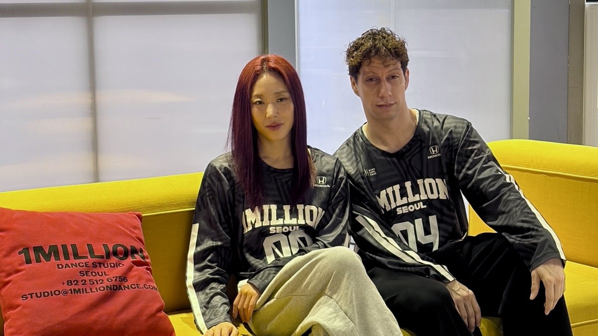 Lia Kim and Jonah Aki, choreographers at the Korean dance team 1MILLION/1MILLION