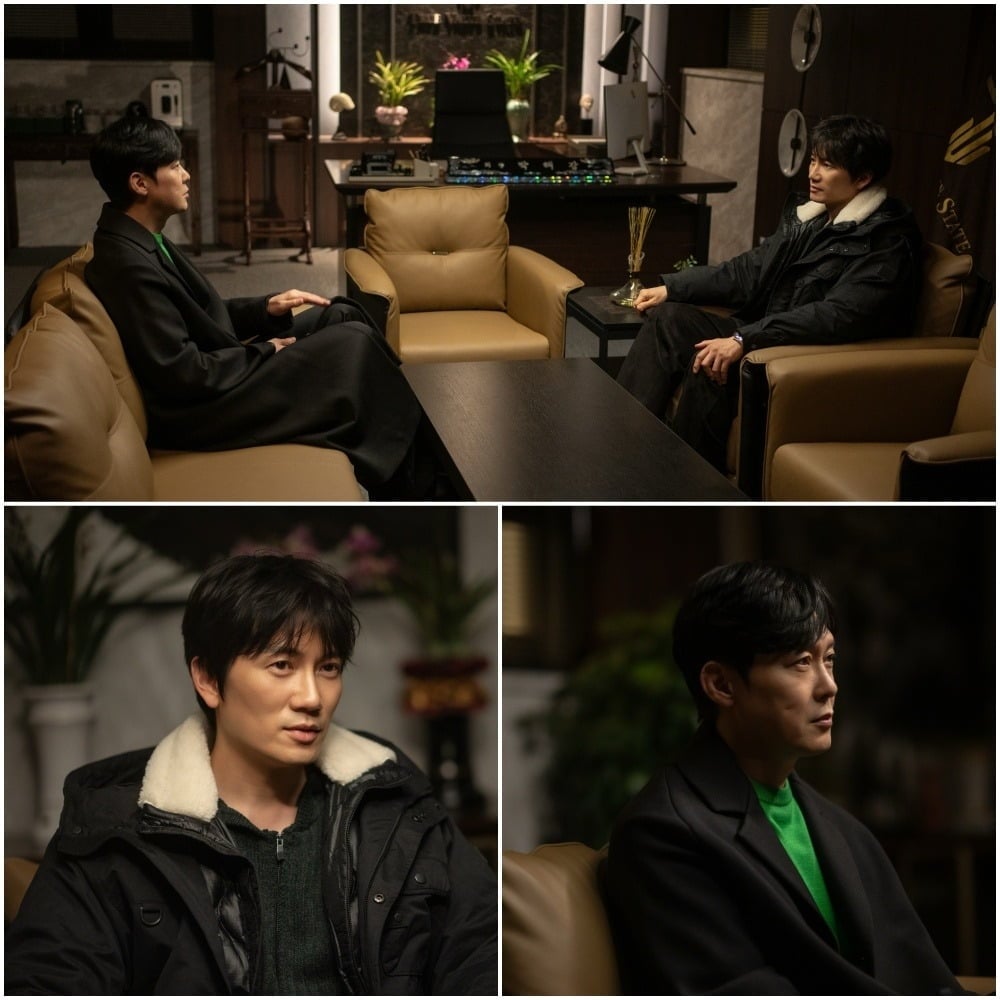지성이 박병은과 탐색전을 펼친다./사진제공=JTBC