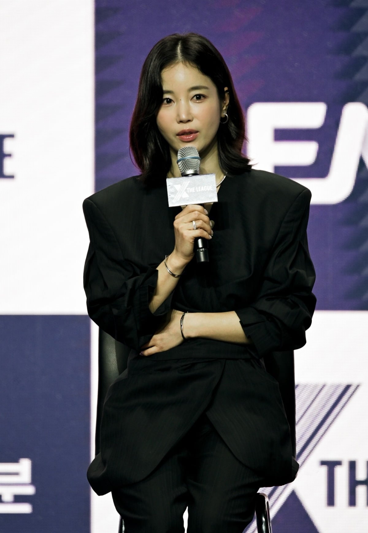 기은세가 '엑스 더 리그' 제작발표회에 참석했다. / 사진제공=ENA