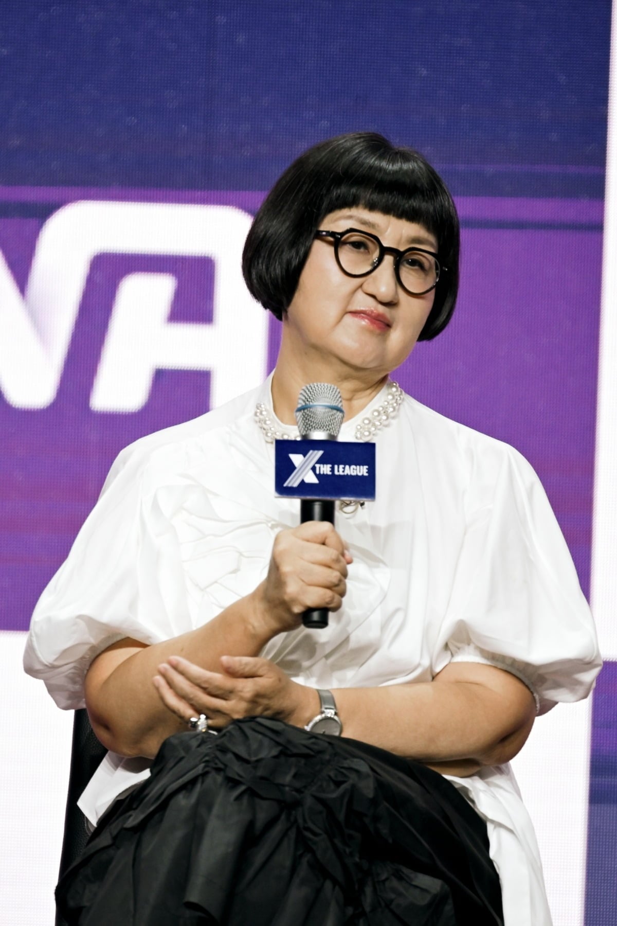 노희영이 '엑스 더 리그' 제작발표회에 참석했다. / 사진제공=ENA