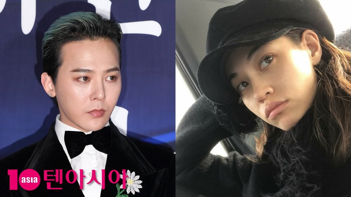 가수 지드래곤, 일본 모델 겸 배우 미즈하라 키코/사진=텐아시아 DB, SNS 갈무리