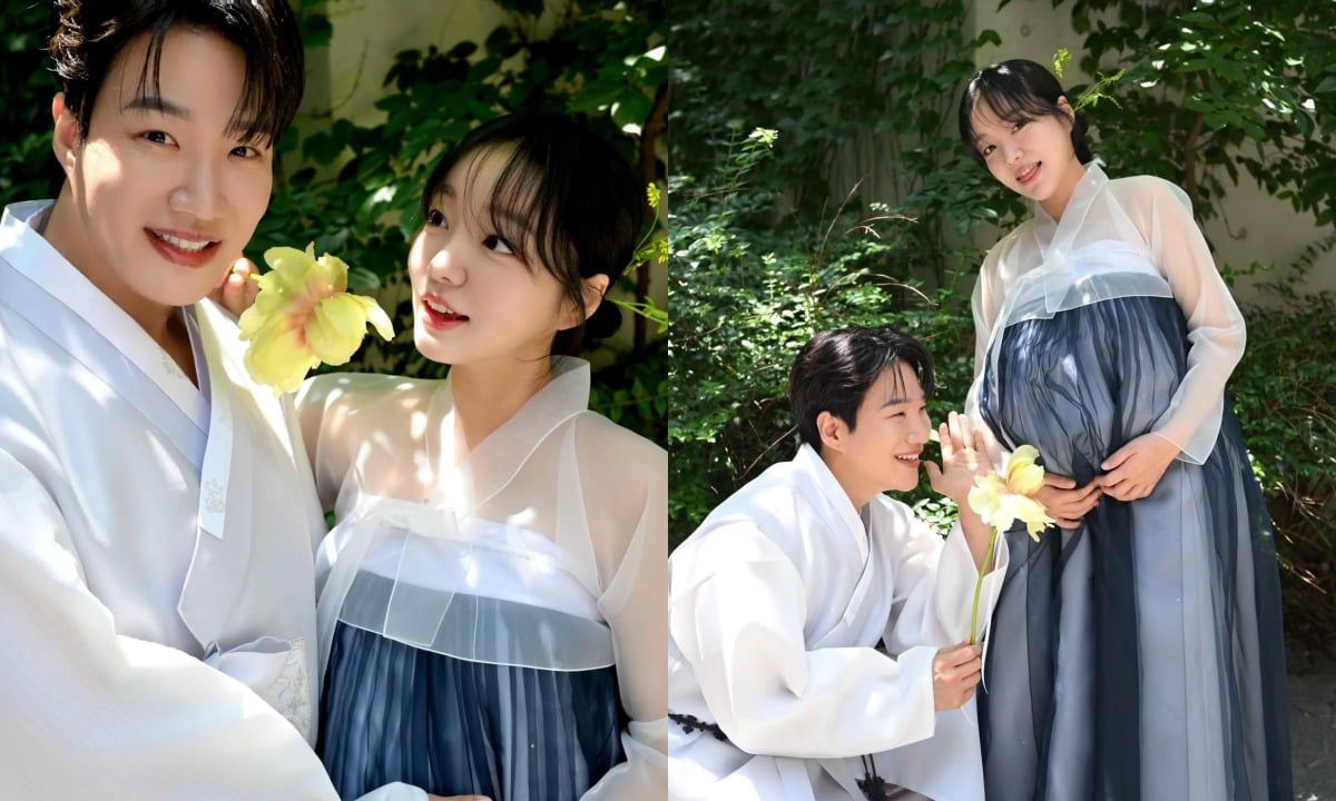문지인과 김기리가 만삭 사진을 공개했다. / 사진=문지인 SNS