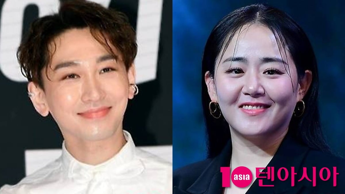 뮤지컬 배우 김호영과 배우 문근영이 공식석상에서 미소를 짓고 있다. / 사진=텐아시아 DB
