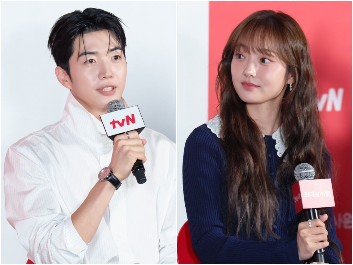 강훈이 4살 연하 김혜준의 프로다운 현장 태도에 감탄했다./사진제공=tvN