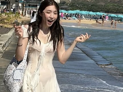 성해은, 여행갔다 물벼락 맞았다…여기가 흠뻑쇼야 뭐야