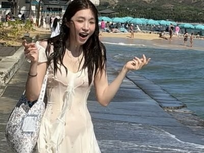 성해은, 여행갔다 물벼락 맞았다…여기가 흠뻑쇼야 뭐야