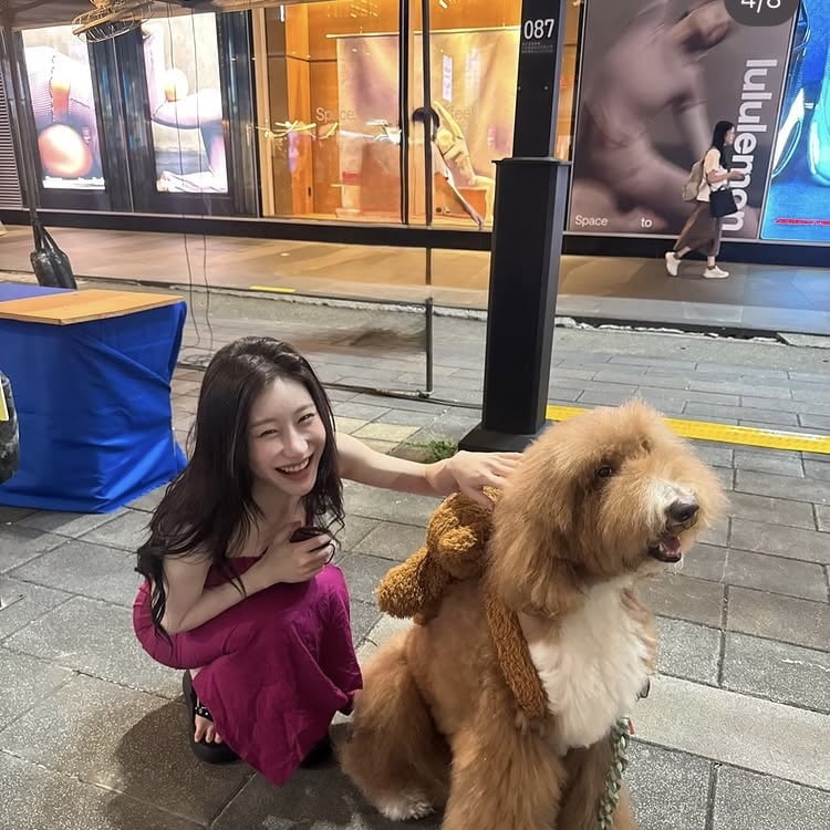 채령, 6만원 안되는 원피스를 명품처럼…얇디얇은 스파게티 스트랩도 독특
