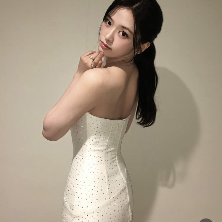 남들은 드레스에 힐 신을 때…안유진, 170cm 넘으니 운동화로 간편 소화