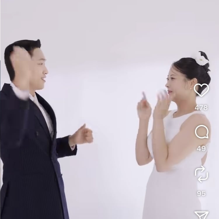 재혼 앞둔 10기 옥순, 13kg 쪘다고…예랑이와 앙증맞은 커플 댄스
