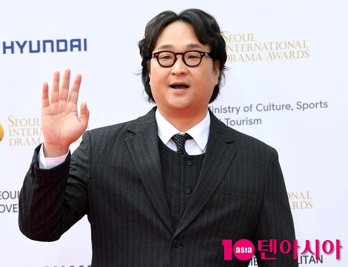 구성환이 취재진 앞에 섰다. / 사진=텐아시아DB