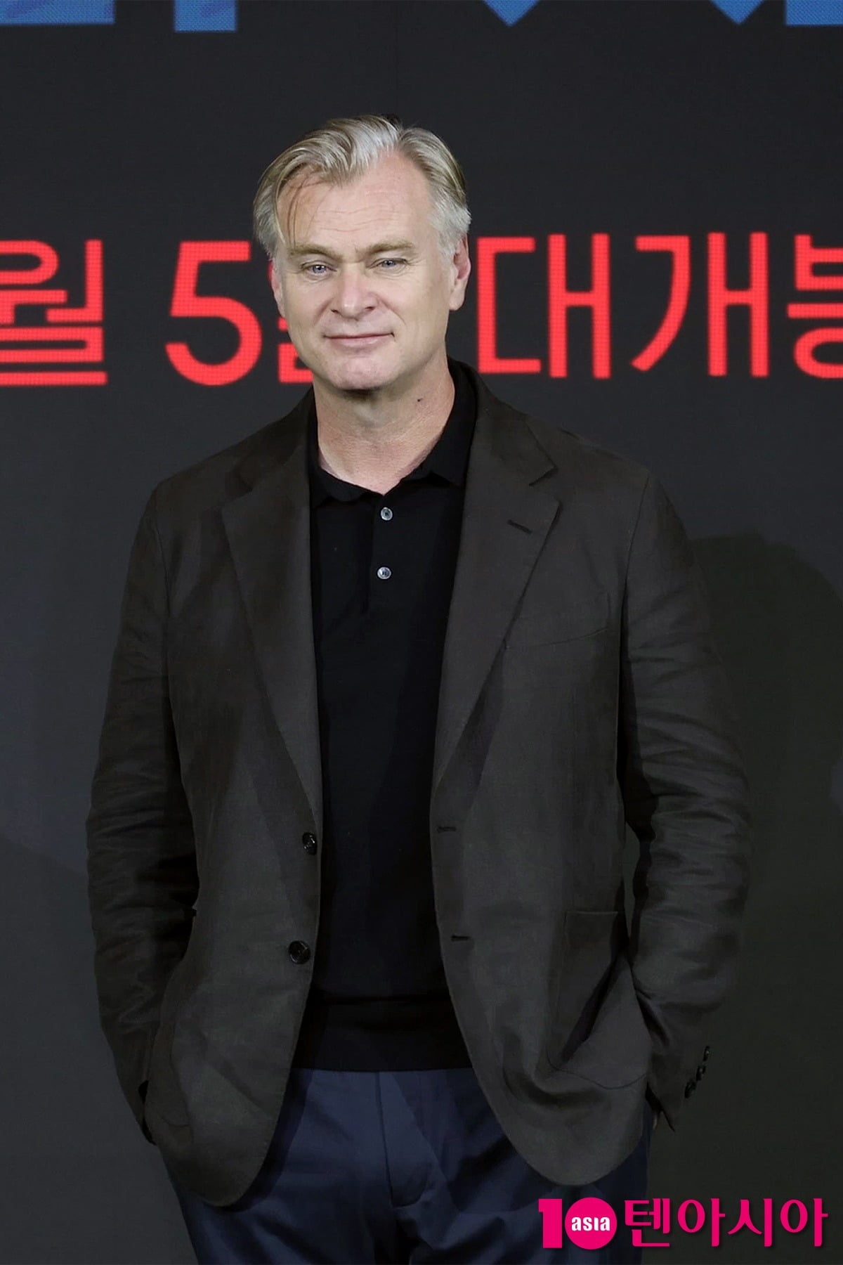 크리스토퍼 놀란 감독이 영화 '오디세이' 내한 기자간담회에 참석했다. / 사진=텐아시아DB