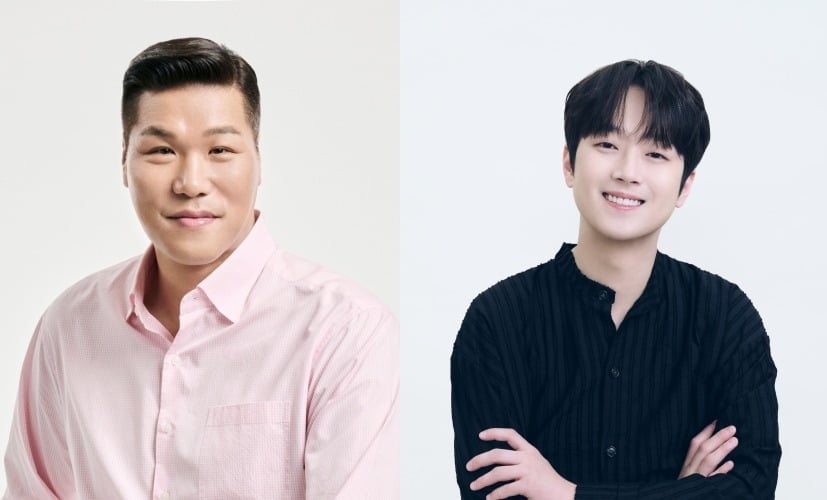서장훈과 이찬원이 '상속전야' MC를 맡았다. / 사진=각 소속사