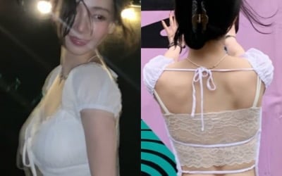 기립근이 칼각이네…카리나, 뼈말라 유행 거스른 '건강미 폭발' 자태