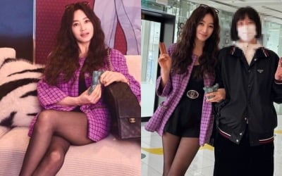 "간식은 입에도 안 대봤을 몸매"…김혜수, 55세 안 믿기는 명품 '각선미'에 감탄 연발