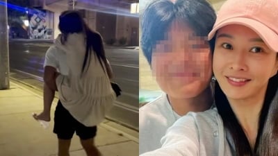 추신수 둘째 아들, 경기 전날까지 母 하원미 업고 다녀…"널 어쩌면 좋니"