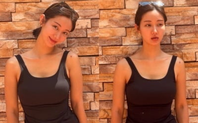 '애둘맘' 한그루, 몸매 관리를 어떻게 한 거야…초밀착 드레스 입고 '볼륨감 폭발' 자태
