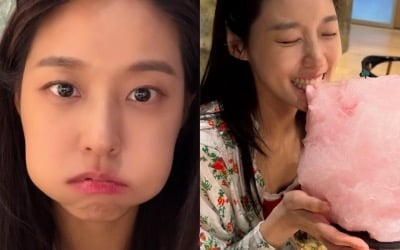 설현, 날렵 턱선 어디로…'양볼 가득' 디저트 먹방에 인간미 제대로 터졌다