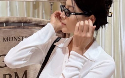 '♥검사' 한지혜, 사모님 포스 장난 아니네…명품 선글라스 끼고 '세련미 폭발'