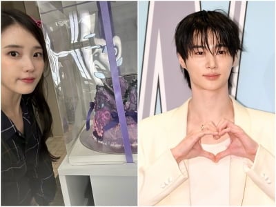 아이유, 알고보니 변우석에게 주문 제작 케이크 선물 받았다…3달 만에 전해진 일화