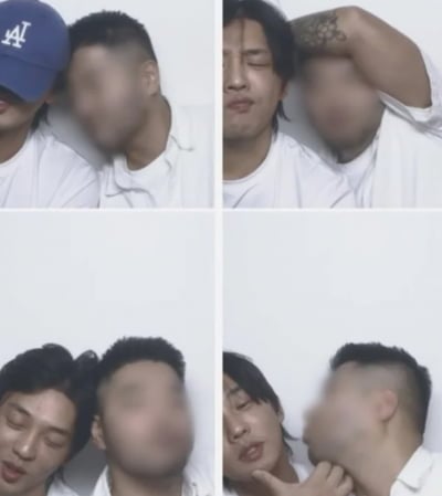 '마약 논란' 유아인, 남성과 뽀뽀 스킨십 투샷 공개…상대는 패션 브랜드 대표 "사랑할게"