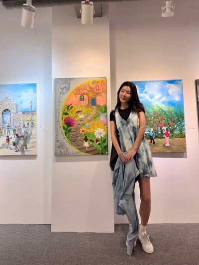 '42세' 박한별, 화가로 변신 성공했다…미술대회 본선 진출→파리 초대전까지 '못 하는 게 뭐야'