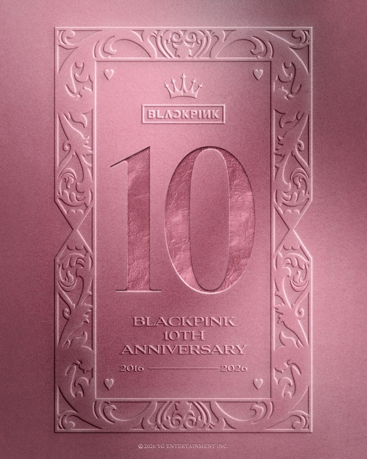 그룹 블랙핑크의 데뷔 10주년 기념 이미지. / 사진=블랙핑크 공식 X 캡처
