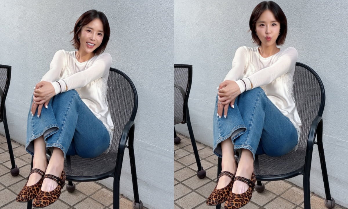 '문원♥' 신지, 괜한 오해 생길라…논란 사전 차단 "의자에 발 올린 거 아냐"