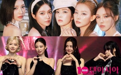 레드벨벳과 블랙핑크, 3세대 대표 걸그룹 대결 성사…8월 '아티스트탑텐 K-팝 걸 브랜드' 투표 시작