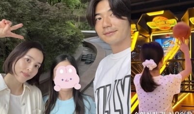 기성용 딸 시온, 아빠 '운동 DNA'...♥한혜진 “남편 닮아 감 좋아”