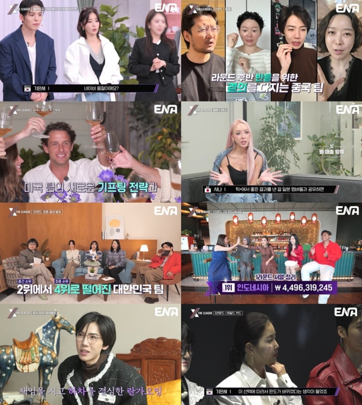 '엑스 더 리그' 1라운드에서 인도네시아 팀이 1위를 차지했다. / 사진제공=ENA, 라라스테이션