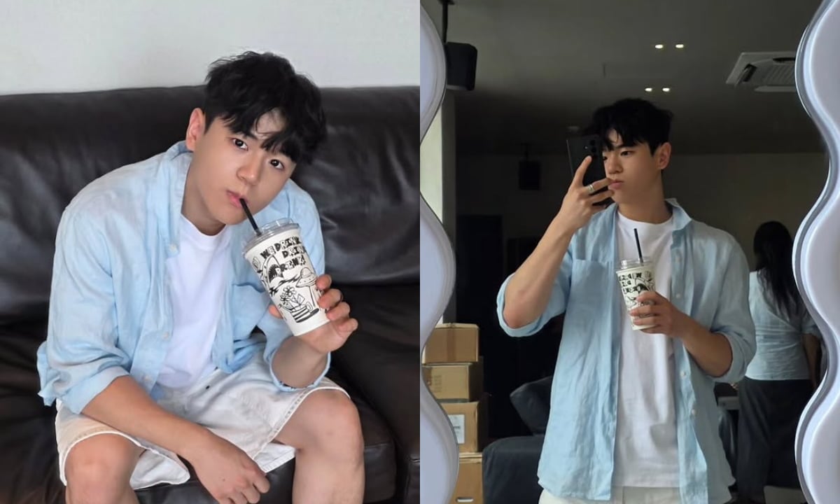 윤후, ♥최유빈이 반할 만했네…작은 얼굴·넓은 어깨로 훈훈한 비주얼