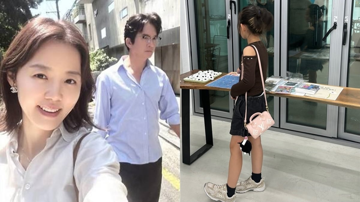 방송인 이하정과 배우 정준호 부부(왼쪽)와 그의 딸(오른쪽) / 사진=이하정 SNS