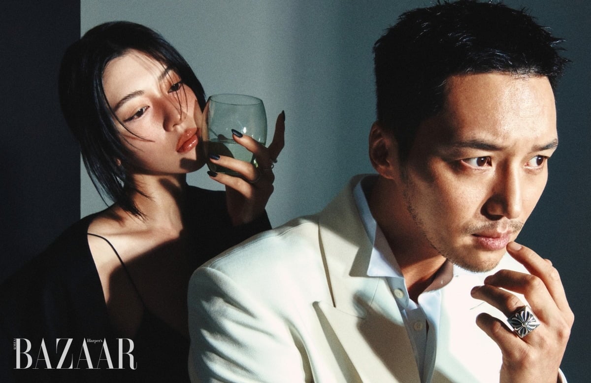 '타짜: 벨제붑의 노래' 변요한, 노재원, 미요시 아야카의 화보가 공개됐다. / 사진제공=하퍼스 바자 코리아